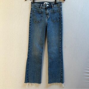 Zara high waisted straight leg Classic Blue Women's Jeans Sz 2/ 26”
